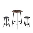 3-Piece Bar Table Set with 2 Bar Stools