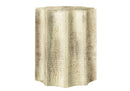 Drum Accent Side Table, Stylish Scalloped Design by HouseOfZazla