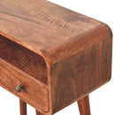 Solid Wood Curved Console Table by HouseOfZazla