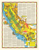 Vintage Pictorial Map of California 1938