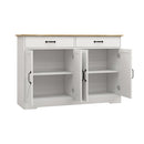 47.95" Farmhouse Buffet Cabinet Storage Sideboard with 2 Drawers and 4 Doors for Dining Living Room Kitchen Cupboard-White