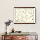 Vintage Map of Connecticut 1795