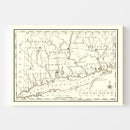 Vintage Map of Connecticut 1795