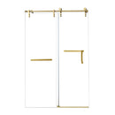 60 Inches x 76 Inches Frameless Single Sliding Shower Door