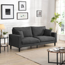 Modern Upholstered 3 Seat Sofa, High Resilience by HouseOfZazla