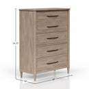 5 Drawer Chest - Sand