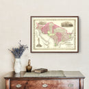 Vintage Map of Washington, DC 1866
