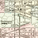 Vintage Map of Washington, DC 1878