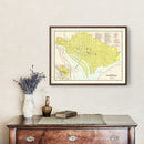Vintage Map of Washington, DC 1899