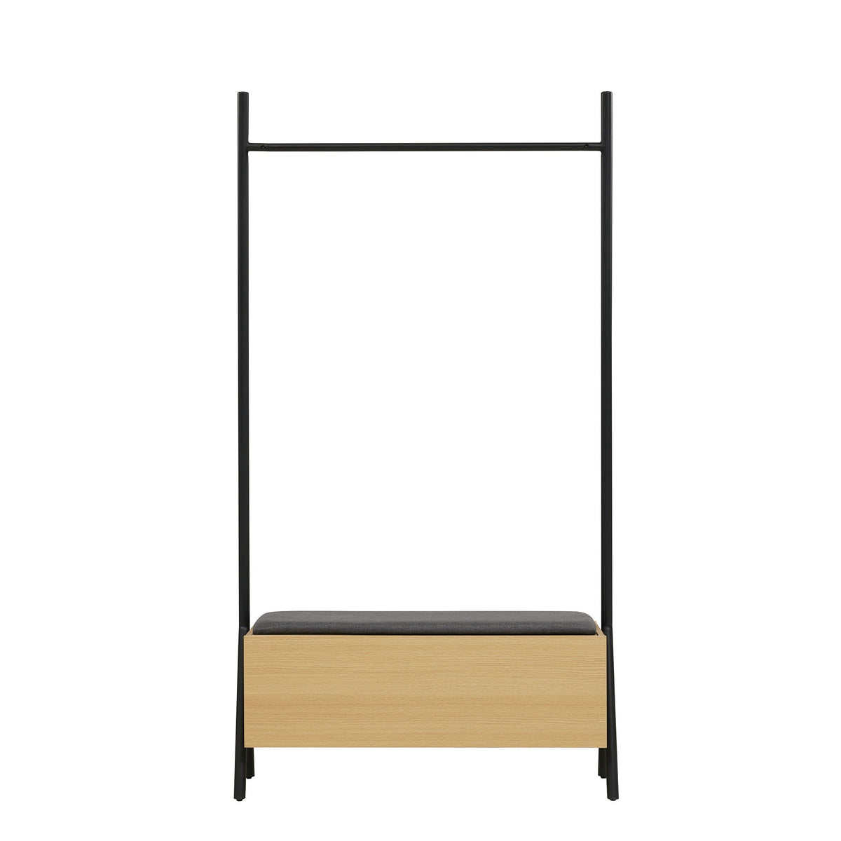 Paloma - Open Hanging Closet With Storage - Light Oak, photo 6 of 11