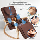 Full Massage Function Air Pressure Comfortable Relax Rocking Chair, Lounge Chair Relax Chair With Cushion - Brown by HouseOfZazla