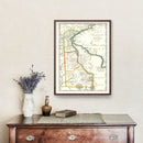 Vintage Map of Delaware 1814