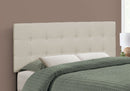 Full Size Upholstered Bed Headboard - Beige by HouseOfZazla