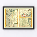 Vintage Map of Florida 1584