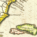 Vintage Map of Florida 1591