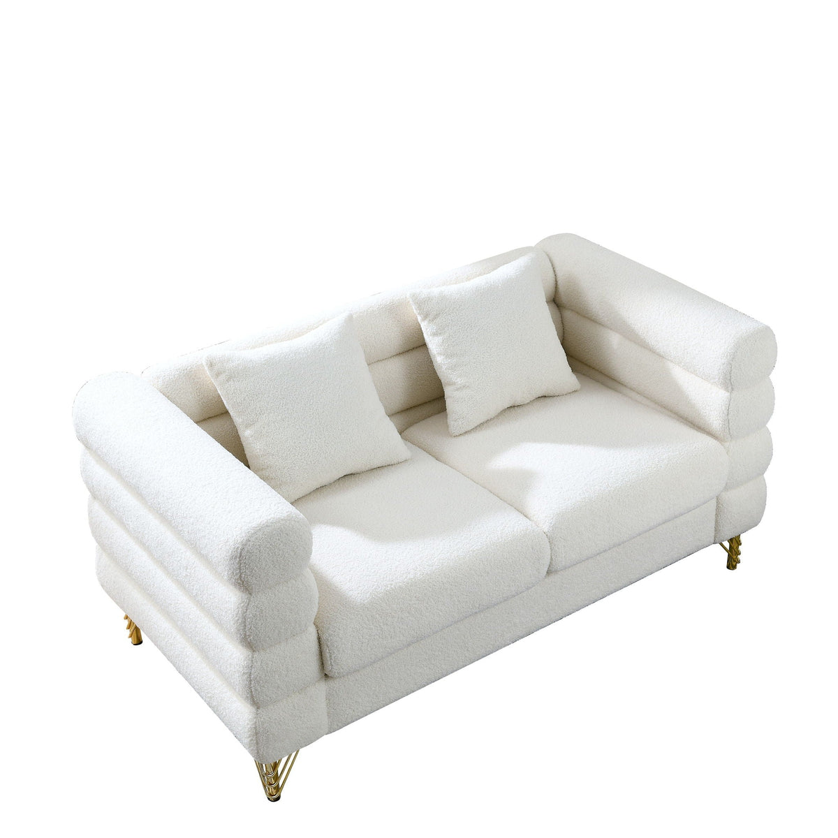 Oversized 2 Seater Sectional Sofa With Deep Seating And 2 Pillows, photo 2 of 23
