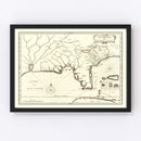 Vintage Map of Florida 1834
