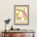 Vintage Map of Florida 1847