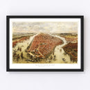 Vintage Map of NYC, New York 1865