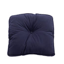 3 Pieces Outdoor Swivel Rocker Patio Chairs, 360 Degree Rocking Patio Conversation Set with Thickened Cushions and Glass Coffee Table for Backyard, Navy blue