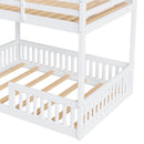 Stylish Bunk Bed With Ladder And Guardrails by Unique Piece Furniture