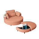 Sofa With Two Throw Pillows And A Waist Pillow With An Extra Tray For Comfortable Seating In Small Apartment Bedrooms by HouseOfZazla