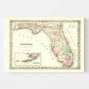 Vintage Map of Florida 1855