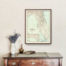 Vintage Map of Florida 1888