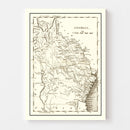 Vintage Map of Georgia 1814