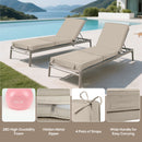Outdoor Chaise Lounge Cushions Set of 2