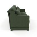Elegant Sofa With Ergonomic Design And Lumbar Pillows by HouseOfZazla
