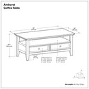 Amherst - Coffee Table - Hickory Brown by HouseOfZazla