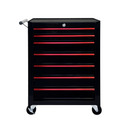 Rolling Metal Tool Chest with 7 Drawers - Black