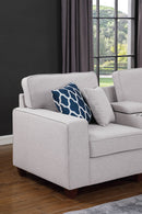 Tina - 8 Piece Upholstered Sectional With Ottoman by HouseOfZazla
