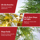 6 Feet Artificial Full Christmas Tree with LED Lights