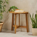 Outdoor Half Round Folding Acacia Wood Bistro Table by HouseOfZazla