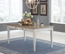 Skempton - RECT DRM Table w/Storage - White