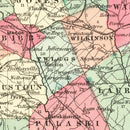 Vintage Map of Georgia 1859