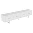 TV Stand With Slatted Drawers