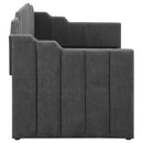 Pressley - Twin Daybed With Trundle - Charcoal by HouseOfZazla