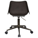 Ralston - Upholstered Adjustable Office Desk Chair With Ergonomic Design - Brown