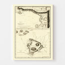 Vintage Map of the Sandwich Islands 1785