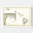 Vintage Map of Hawaii 1785