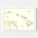 Vintage Map of Hawaii 1832