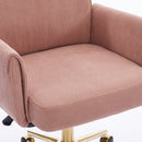 Mid-Back Liftable Office Chair in Light Pink