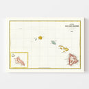 Vintage Map of Hawaii 1834