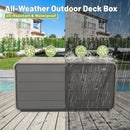 260 Gallon Plastic Deck Box - Large Patio Storage Box