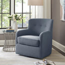 Adele - Swivel Chair With Button Tufted Back by HouseOfZazla