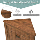 Triangle Bathroom Storage Cabinet With Adjustable Shelves, Freestanding Floor Cabinet For Home Kitchen by Unique Piece Furniture