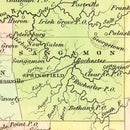 Vintage Map of Illinois 1838